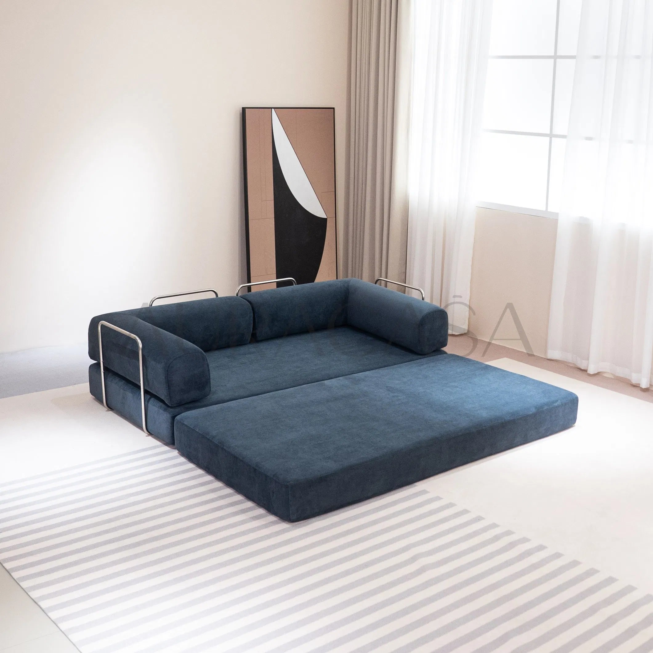 China Wholesale Compression Couch Vacuum Chair Compressed Sofas Compressed Foam Fabric Sofas