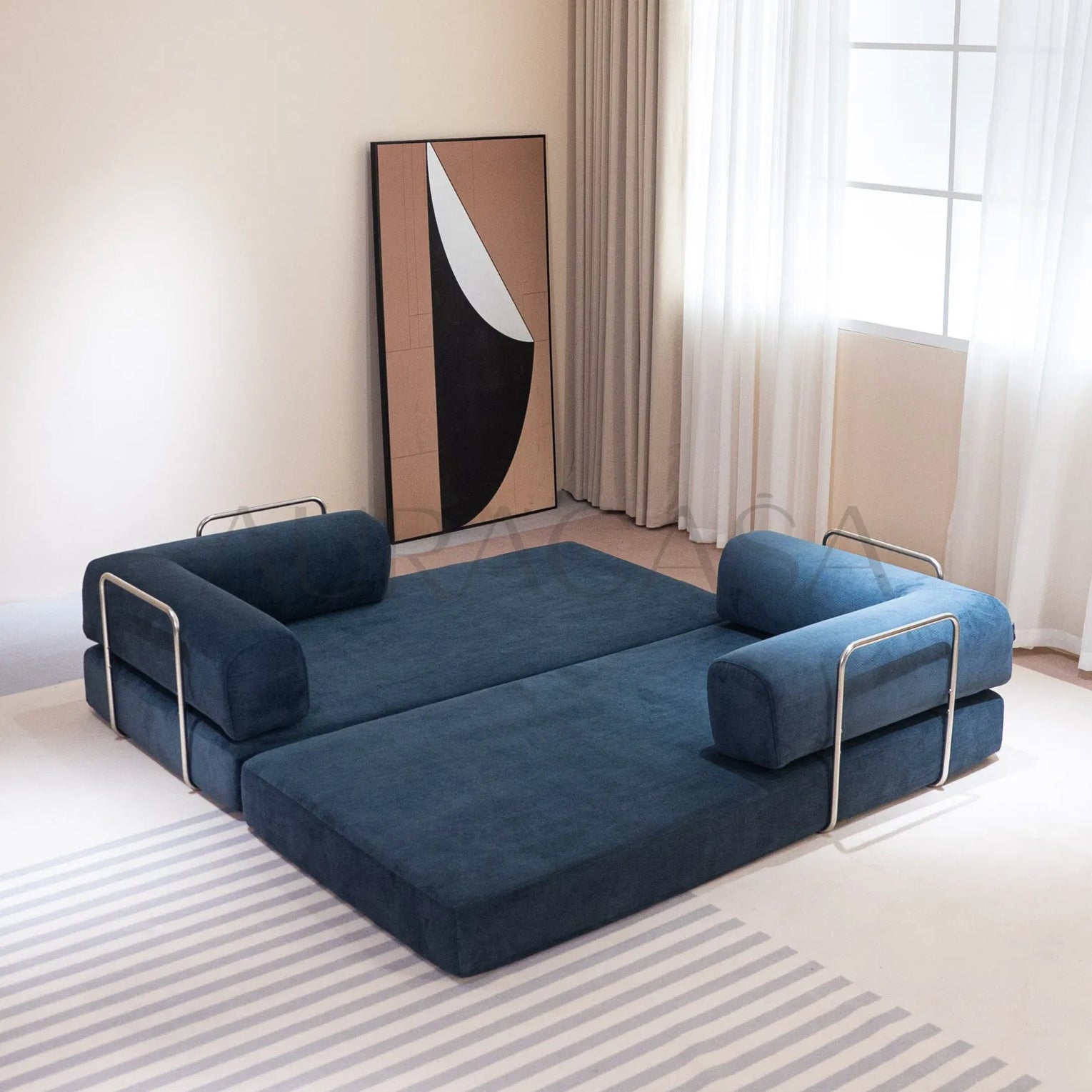 China Wholesale Compression Couch Vacuum Chair Compressed Sofas Compressed Foam Fabric Sofas