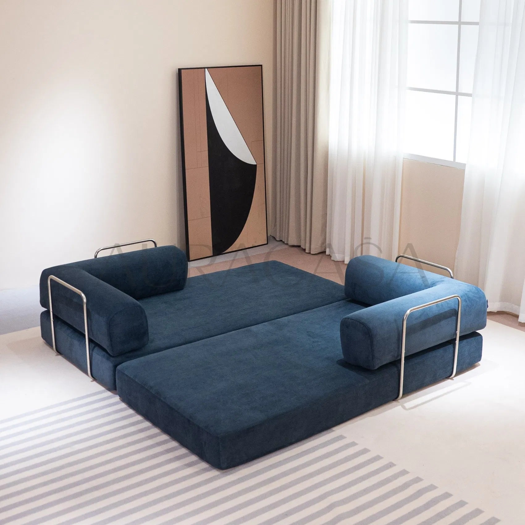 China Wholesale Compression Couch Vacuum Chair Compressed Sofas Compressed Foam Fabric Sofas