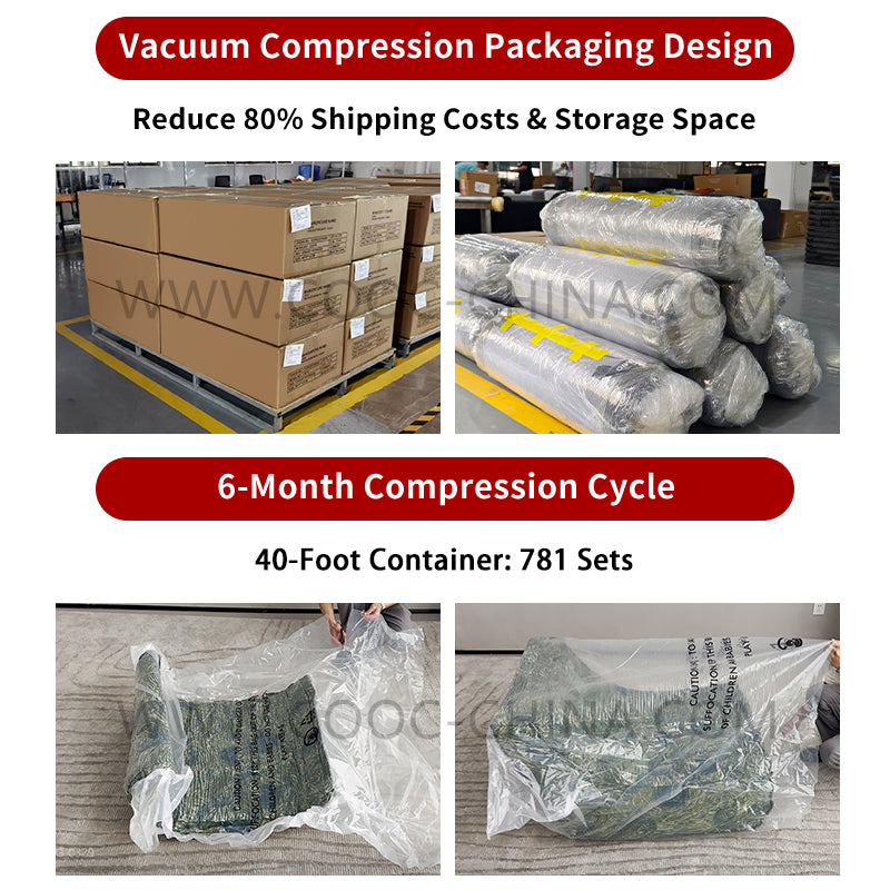 Foshan Factory China Vacuum Pack Full Sponge Sofa in Box Modern Living Room Compressed Single Sofa for Wholesale