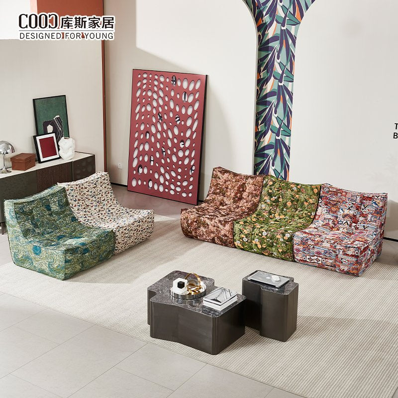 Foshan Factory China Vacuum Pack Full Sponge Sofa in Box Modern Living Room Compressed Single Sofa for Wholesale