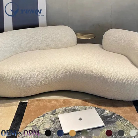 Luxury Modern White Sofa Set for Living Room - Customizable & Comfortable