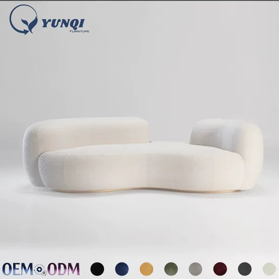 Luxury Modern White Sofa Set for Living Room - Customizable & Comfortable