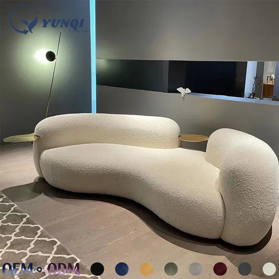 Luxury Modern White Sofa Set for Living Room - Customizable & Comfortable