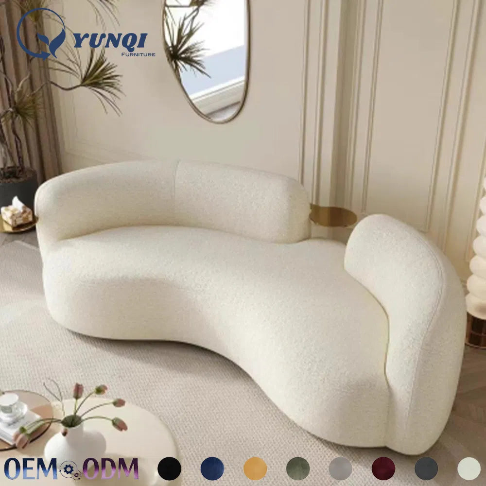 Luxury Modern White Sofa Set for Living Room - Customizable & Comfortable