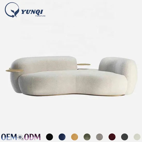 Luxury Modern White Sofa Set for Living Room - Customizable & Comfortable