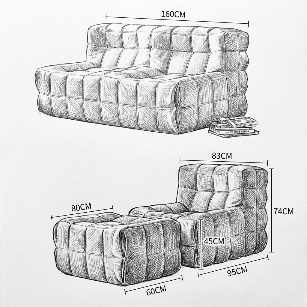Chenille Velvet Modular Seating